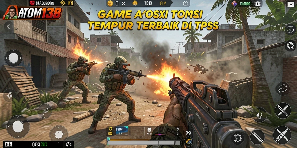 Gameplay mendebarkan dari ATOM138 menampilkan pertempuran seru di TPS.