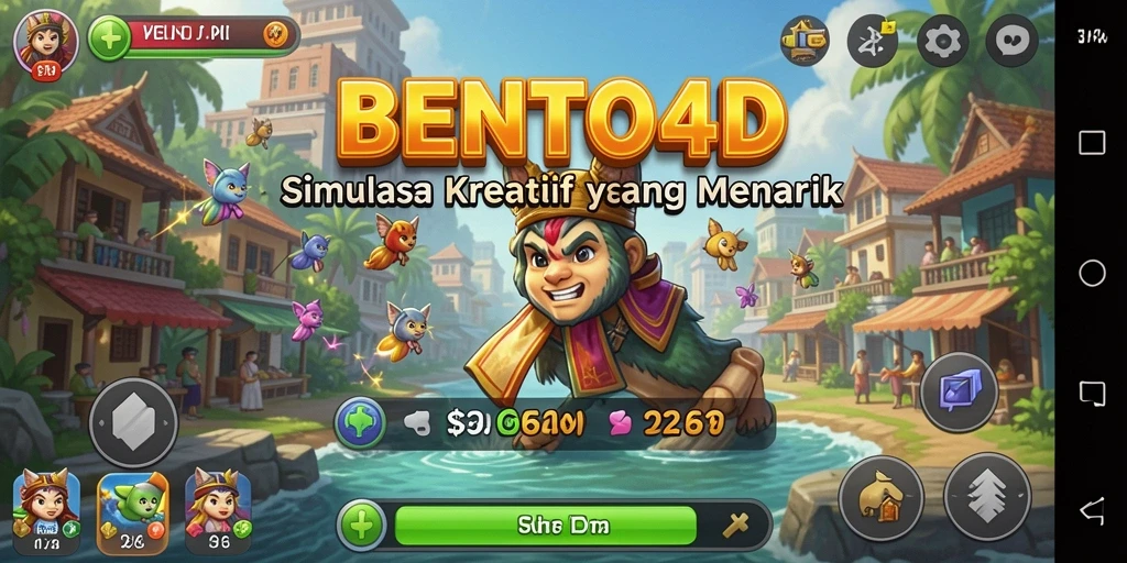 Tampilan gameplay <strong>BENTO4D</strong> yang interaktif dan kreatif.