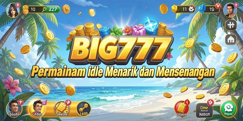 Tampilan menarik dari gameplay Idle BIG777 yang menghibur.