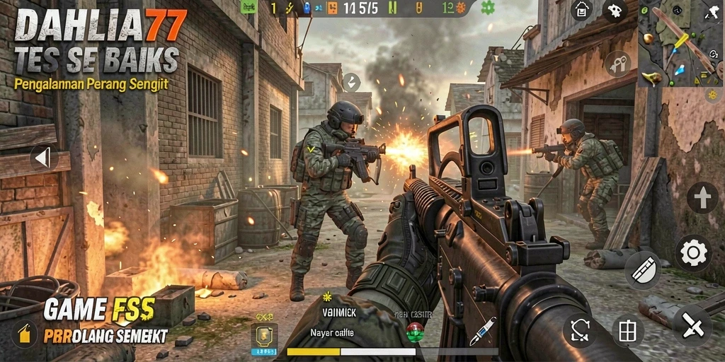 Gameplay mendebarkan di DAHLIA77 saat bertempur dengan tim.
