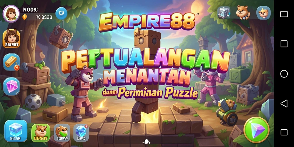 Screenshot utama EMPIRE88 menampilkan gameplay Puzzle yang menarik dan menantang.