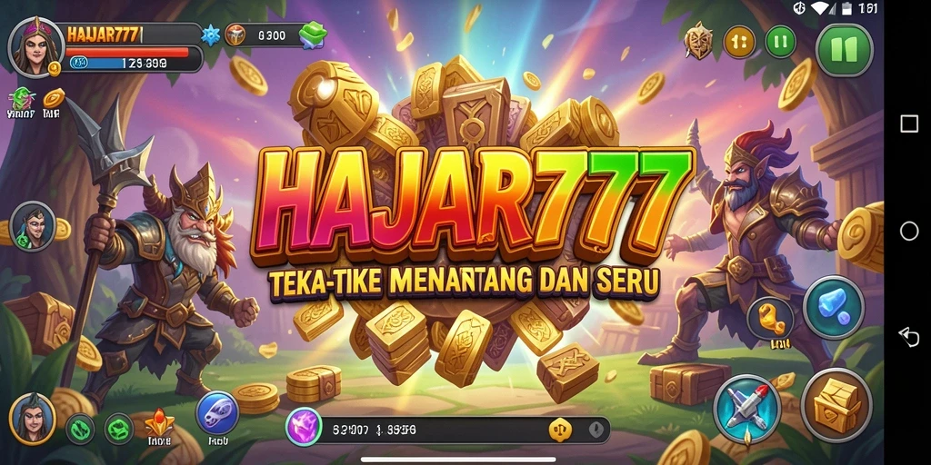 Tampilan gameplay yang menarik dari HAJAR777 dengan berbagai teka-teki.