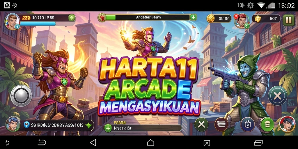Tampilan gameplay seru di HARTA11 dengan aksi cepat dan rintangan menarik.