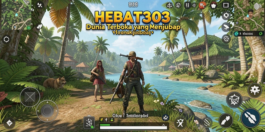 Tampilan gameplay HEBAT303 yang menampilkan aksi eksplorasi di dunia terbuka.