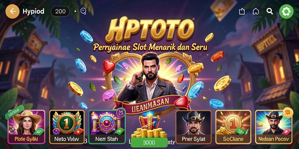 Gameplay seru dan menarik di HPTOTO dengan berbagai tema slot.