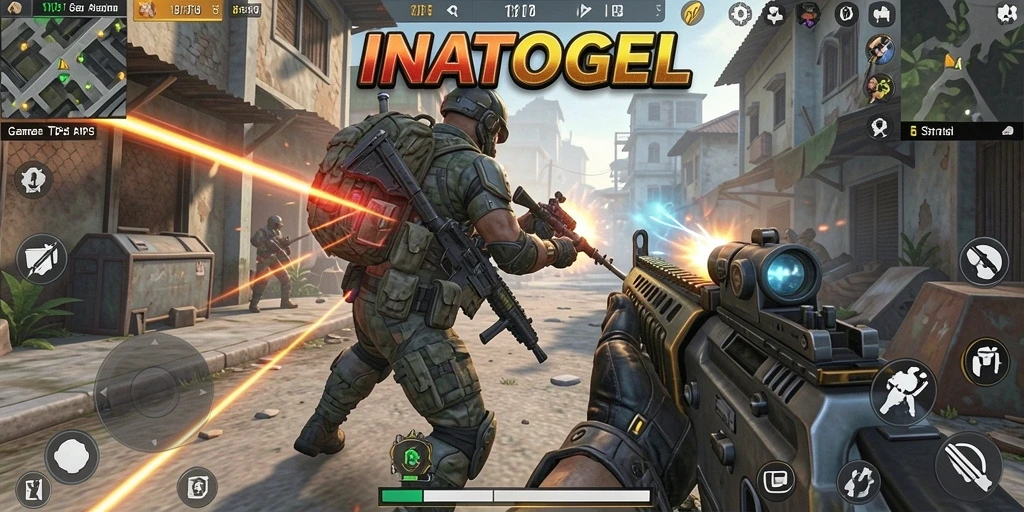 Gameplay seru dari INATOGEL dengan aksi TPS yang mendebarkan.