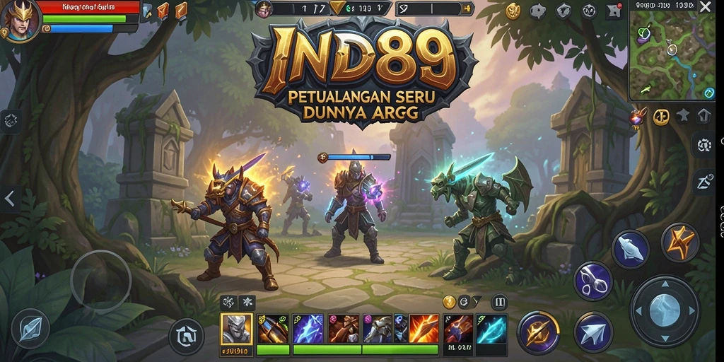 Screenshot gameplay epic dari IND89, menunjukkan pertarungan seru di dunia ARPG.