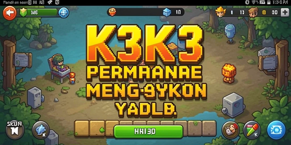 Tampilan gameplay K3K3 menunjukkan grafis yang menarik dan interaksi yang dinamis.