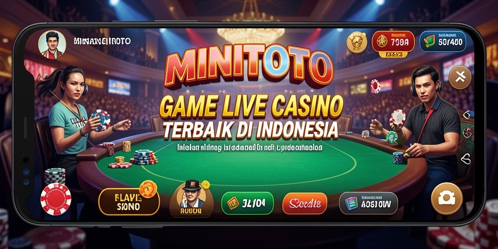 Tampilan gameplay Live Casino MINITOTO dengan dealer profesional dan interaksi langsung.