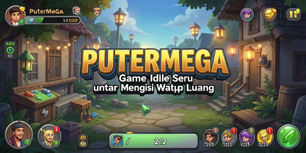 Tampilan gameplay PUTERMEGA yang intuitif dan warna-warni.