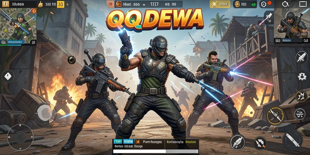 Tampilan menegangkan saat pertempuran di arena <strong>QQDEWA</strong>.