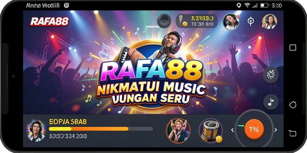 Tampilan gameplay RAFA88 dengan interaksi musik yang menarik.