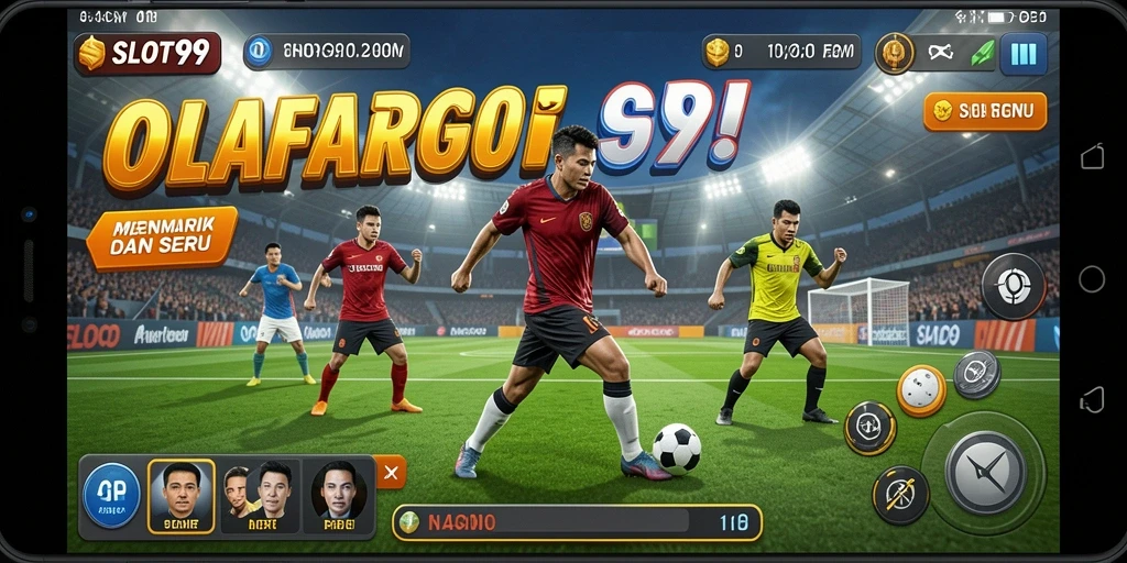 Tampilan gameplay menegangkan di SLOT99 yang penuh aksi olahraga.