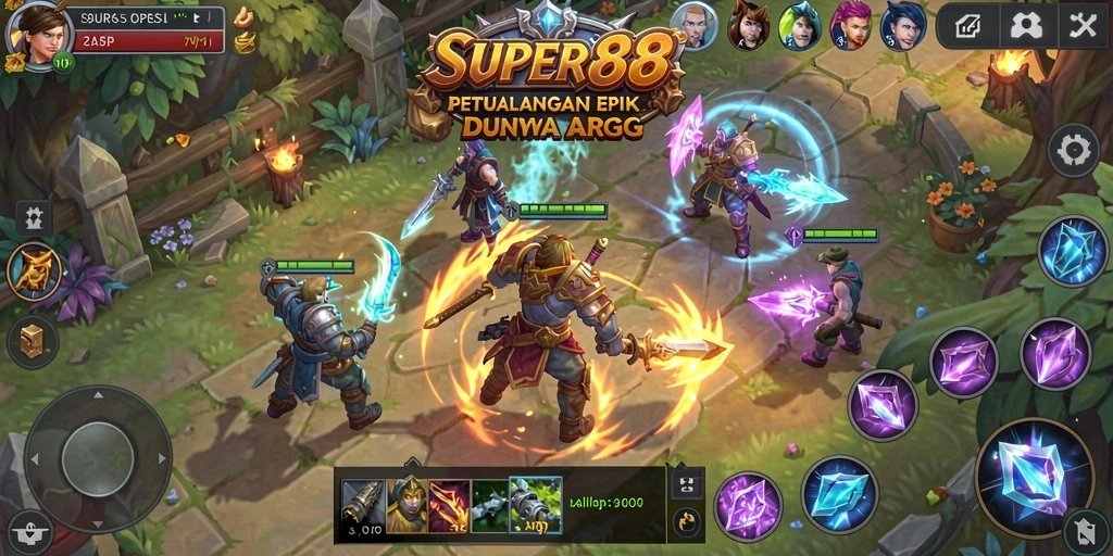 Gameplay menantang dan grafis menawan dalam SUPER88.