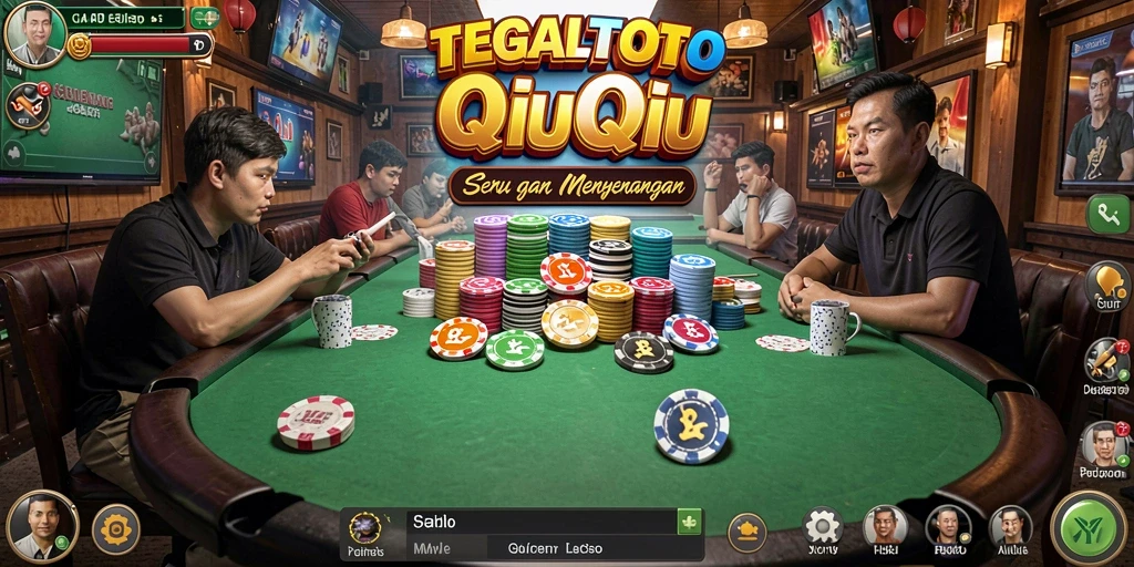 Tampilan menarik dari gameplay QiuQiu TEGALTOTO yang seru.