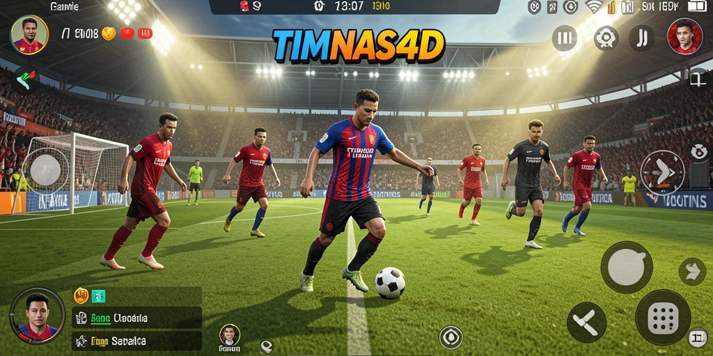 Tampilan gameplay seru dari TIMNAS4D yang penuh aksi olahraga.