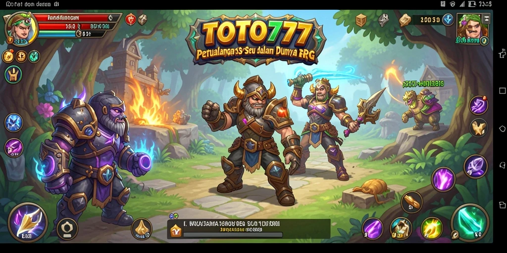 Screenshot gameplay TOTO777 dengan visual RPG yang menakjubkan.