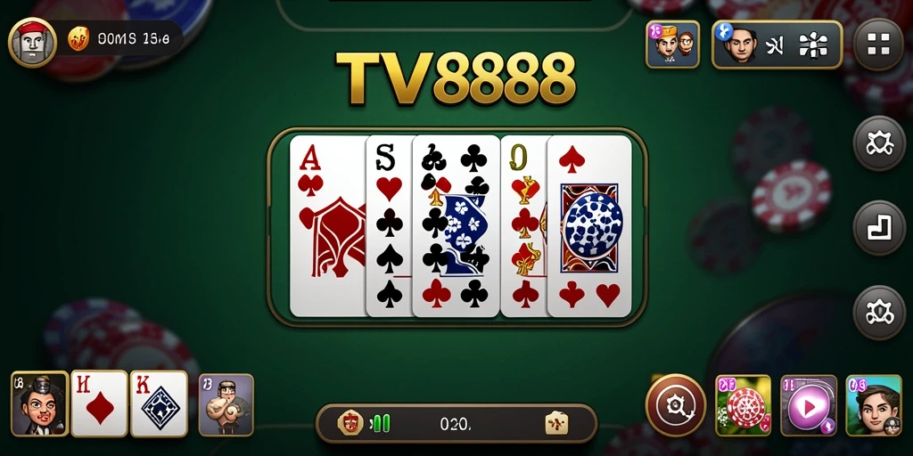 Screenshot permainan TV888 dengan tampilan Domino yang menarik.