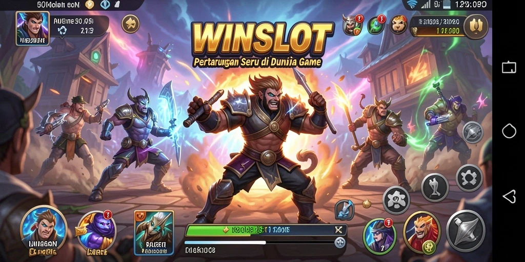 Tampilan gameplay WINSLOT yang mendebarkan dengan pertarungan yang intens.